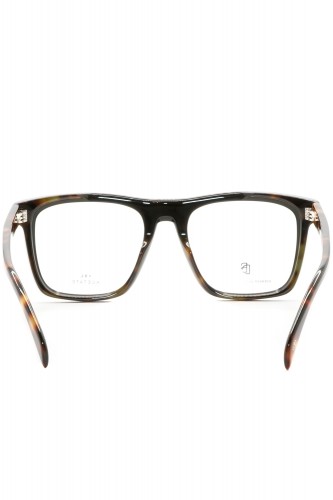 David Beckham Eyewear - Occhiali da vista in celluloide squadrati per uomo nero