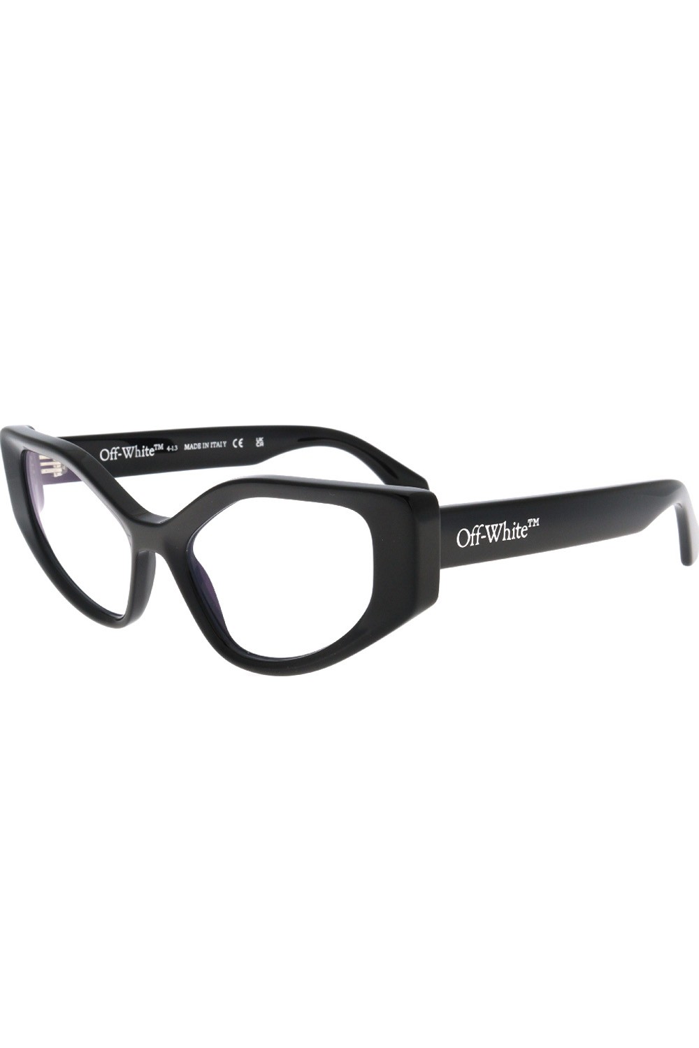 Off-White - Occhiali da vista in celluloide cat eye per donna nero - OERJ024