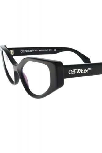 Off-White - Occhiali da vista in celluloide cat eye per donna nero - OERJ024