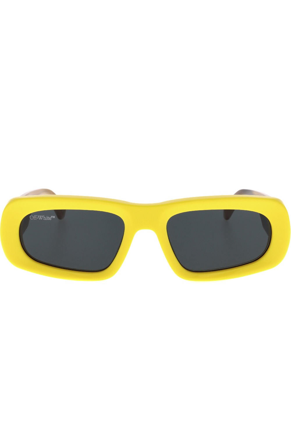Off-White - Occhiali da sole in celluloide rettangolari unisex giallo - OERI006