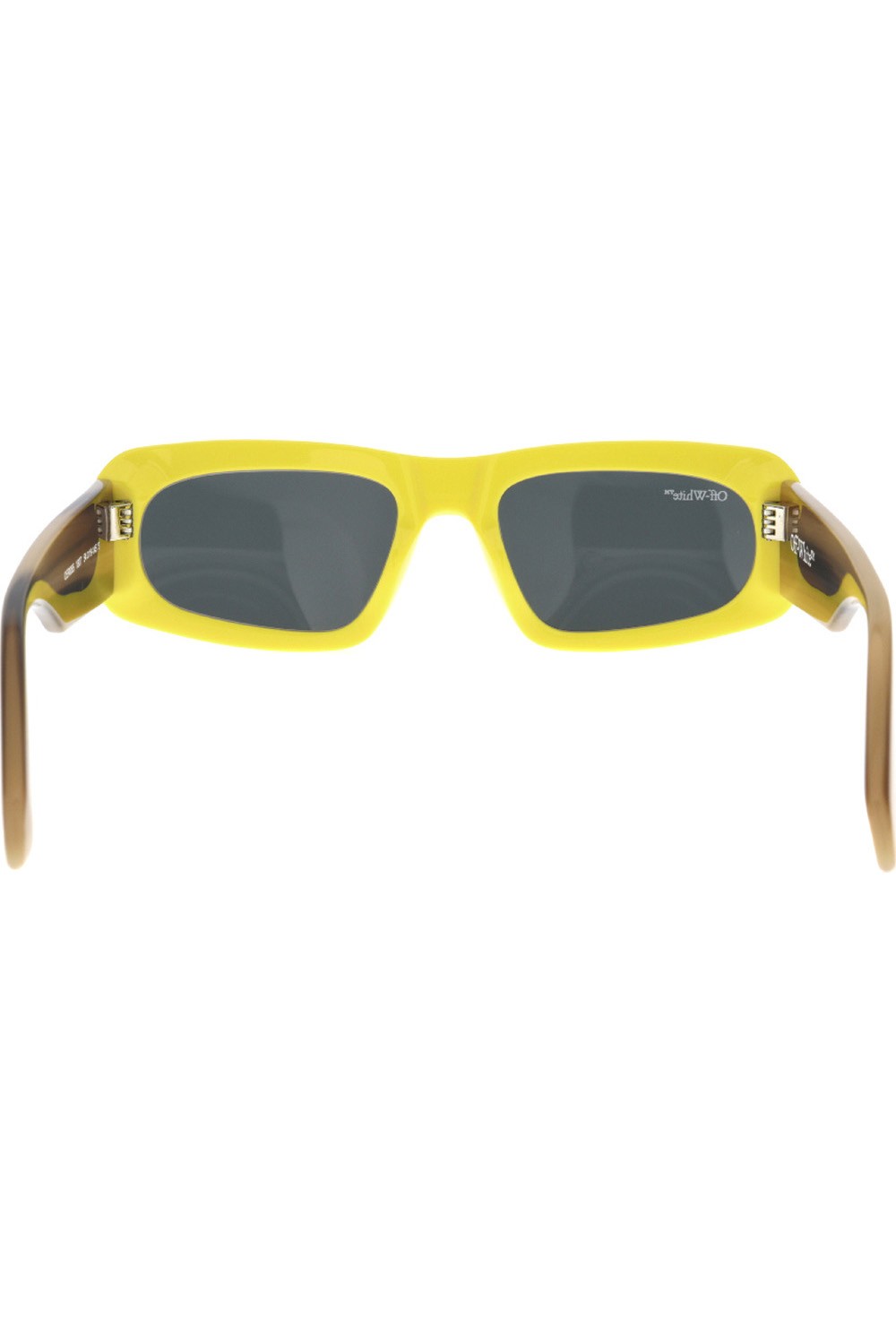 Off-White - Occhiali da sole in celluloide rettangolari unisex giallo - OERI006