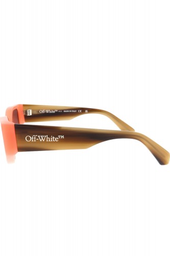 Off-White - Occhiali da sole in celluloide cat eye per donna rosa - OERI063 2107