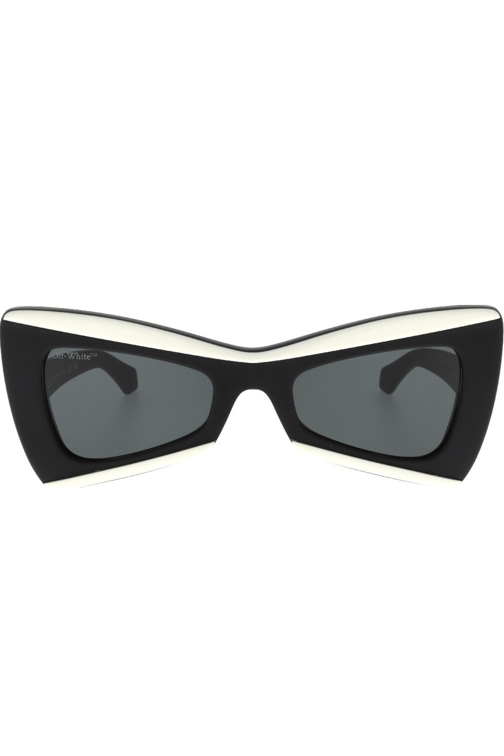 Off-White - Occhiali da sole in celluloide a farfalla per donna nero - OERI070
