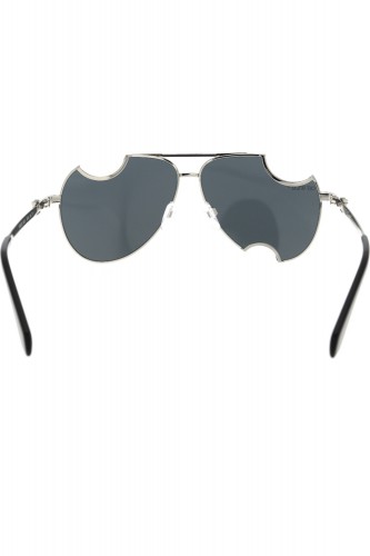 Off-White - Occhiali da sole in metallo a goccia unisex argento - OERI071 7207