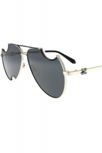 Off-White - Occhiali da sole in metallo a goccia unisex argento - OERI071 7207