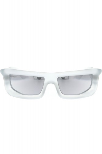 Off-White - Occhiali da sole in celluloide avvolgenti unisex grigio - OERI074