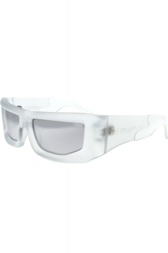 Off-White - Occhiali da sole in celluloide avvolgenti unisex grigio - OERI074