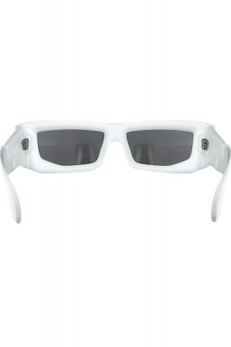 Off-White - Occhiali da sole in celluloide avvolgenti unisex grigio - OERI074