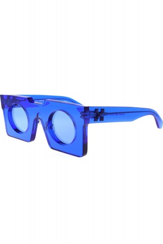 Off-White - Occhiali da sole in celluloide squadrati unisex blu - OERI023 4545