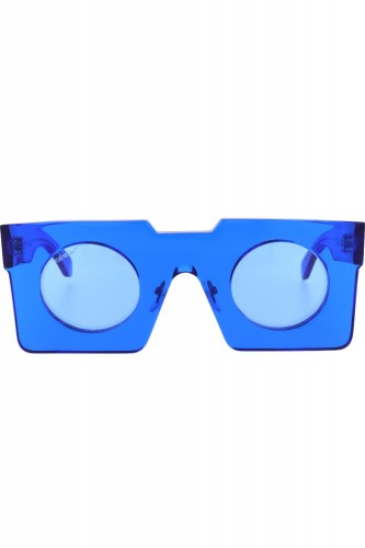 Off-White - Occhiali da sole in celluloide squadrati unisex blu - OERI023 4545