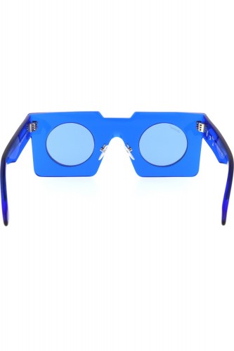 Off-White - Occhiali da sole in celluloide squadrati unisex blu - OERI023 4545