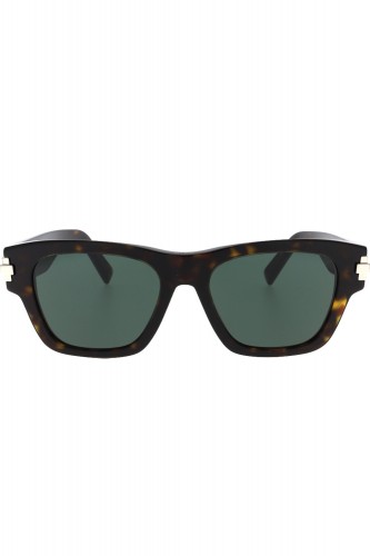 Christian Dior - Occhiali da sole in celluloide squadrati per uomo tartarugato