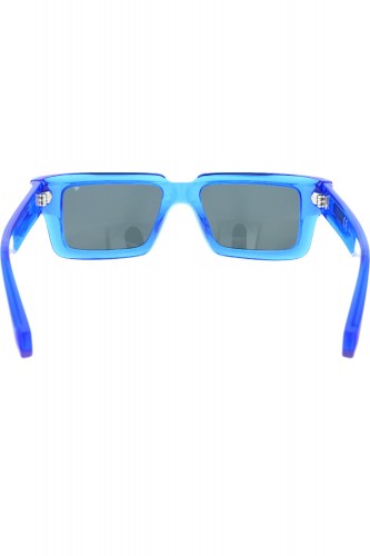 Philipp Plein - Occhiali da sole in celluloide rettangolari per uomo blu -