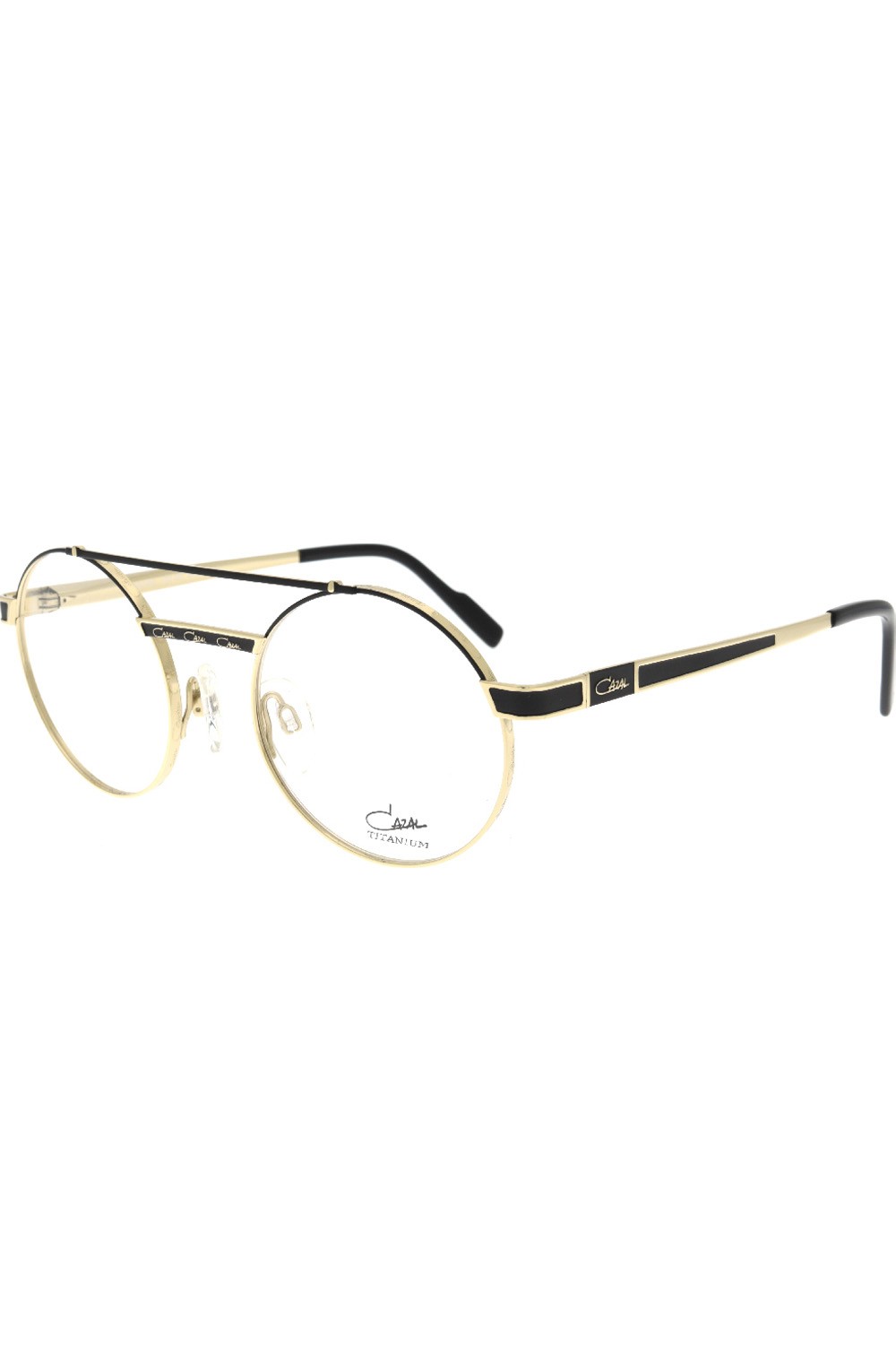 Cazal - Occhiali da vista in titanio tondi unisex oro - 7090 001