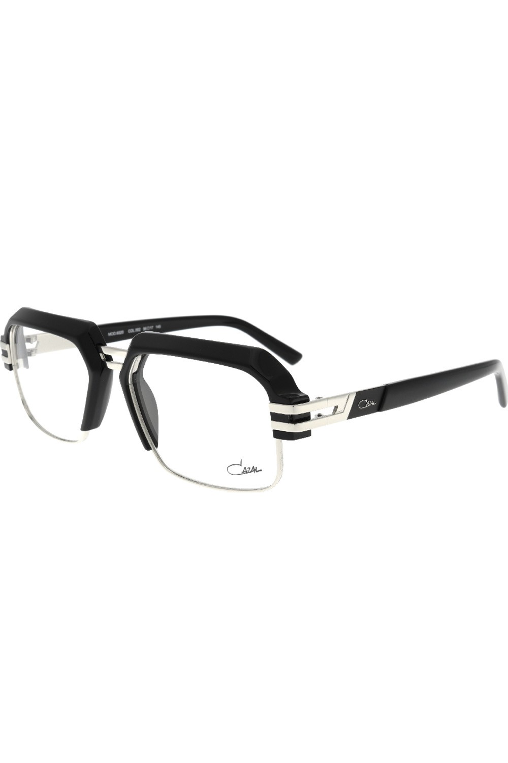 Cazal - Occhiali da vista combinati rettangolari unisex nero - 6020 002