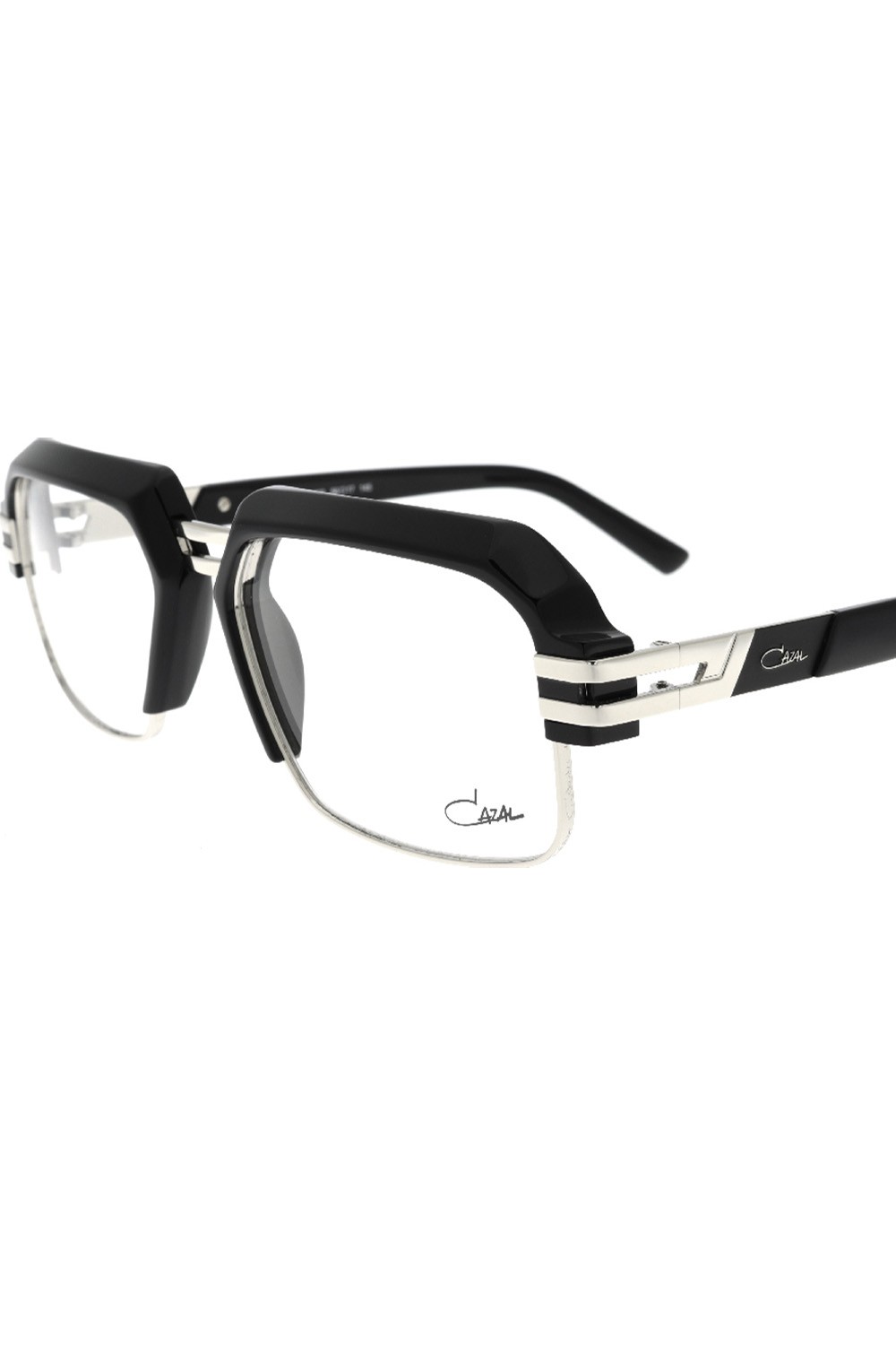 Cazal - Occhiali da vista combinati rettangolari unisex nero - 6020 002