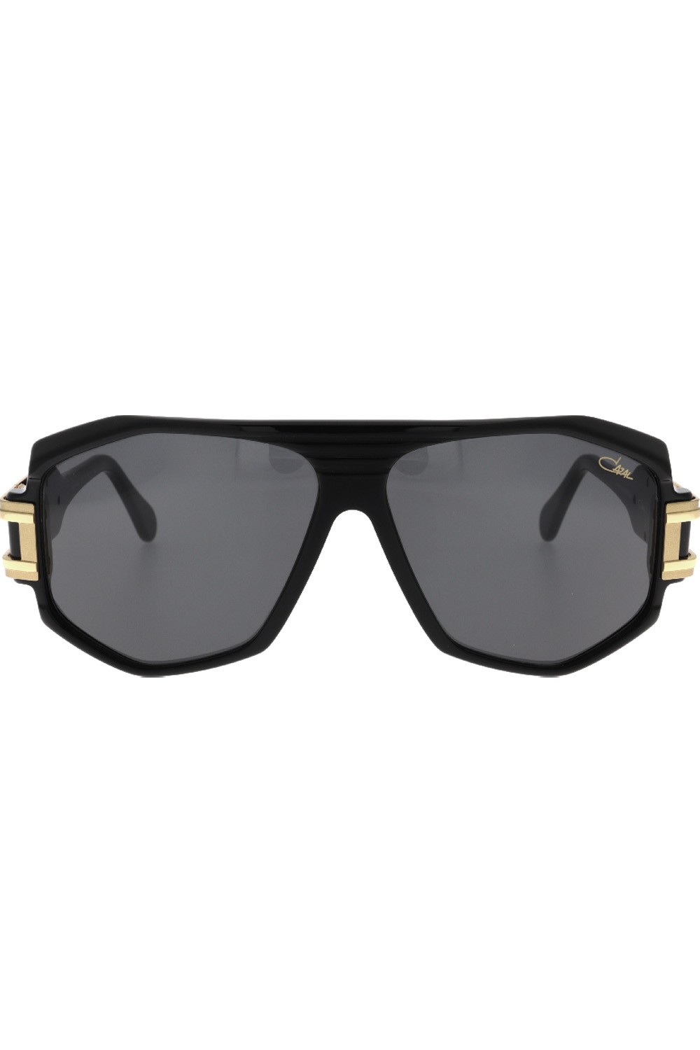 Cazal - Occhiali da sole in celluloide squadrati per uomo nero - 163/3 1