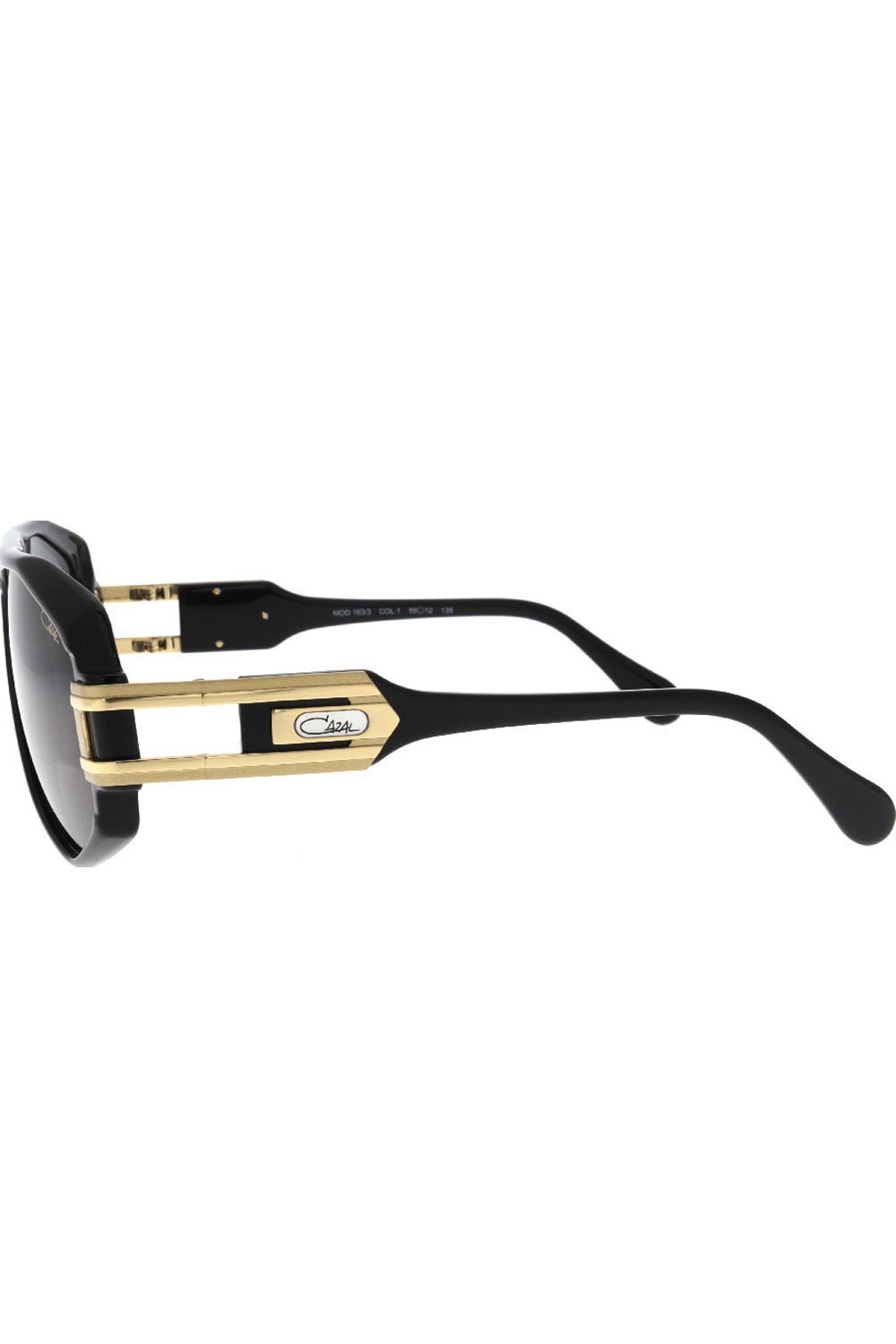 Cazal - Occhiali da sole in celluloide squadrati per uomo nero - 163/3 1
