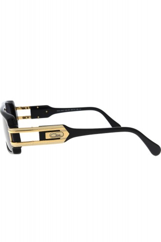 Cazal - Occhiali da sole in celluloide rettangolari unisex nero - 164/3 001