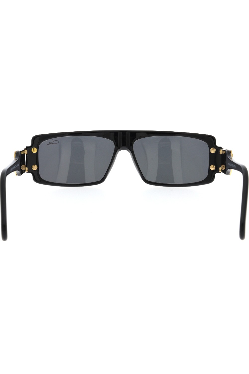 Cazal - Occhiali da sole in celluloide rettangolari unisex nero - 164/3 001