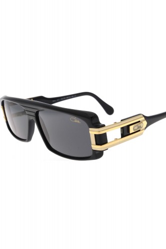 Cazal - Occhiali da sole in celluloide rettangolari unisex nero - 164/3 001