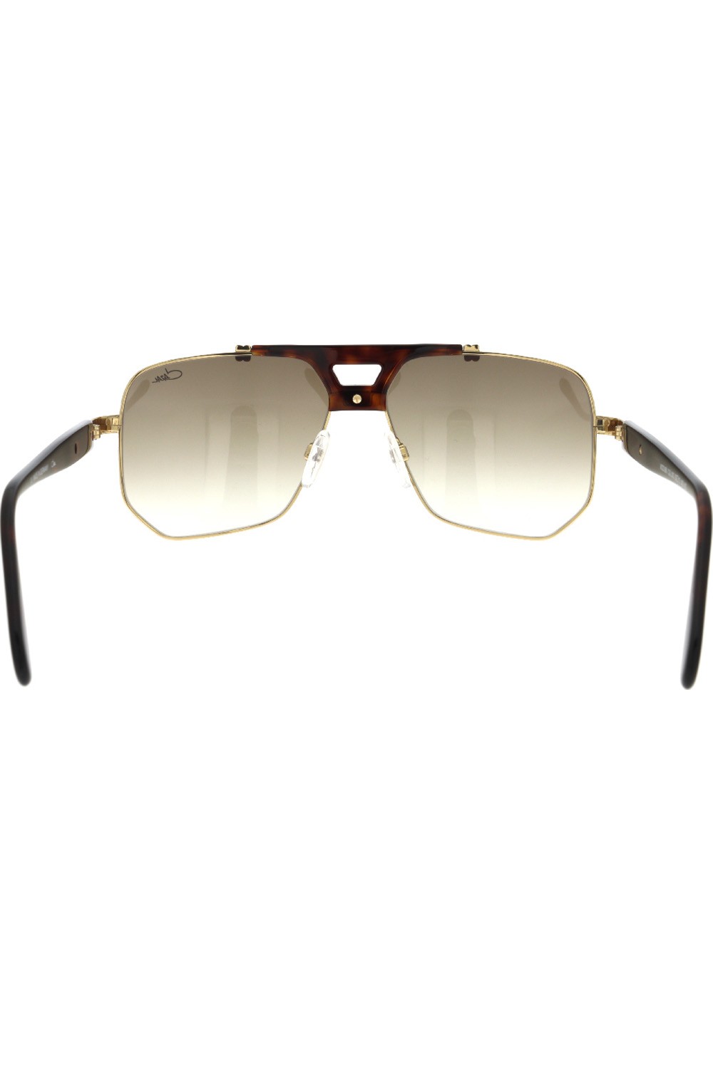Cazal - Occhiali da sole in metallo squadrati per uomo oro - 990 003