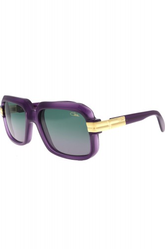 Cazal - Occhiali da sole in celluloide squadrati unisex viola  - 607/3 016