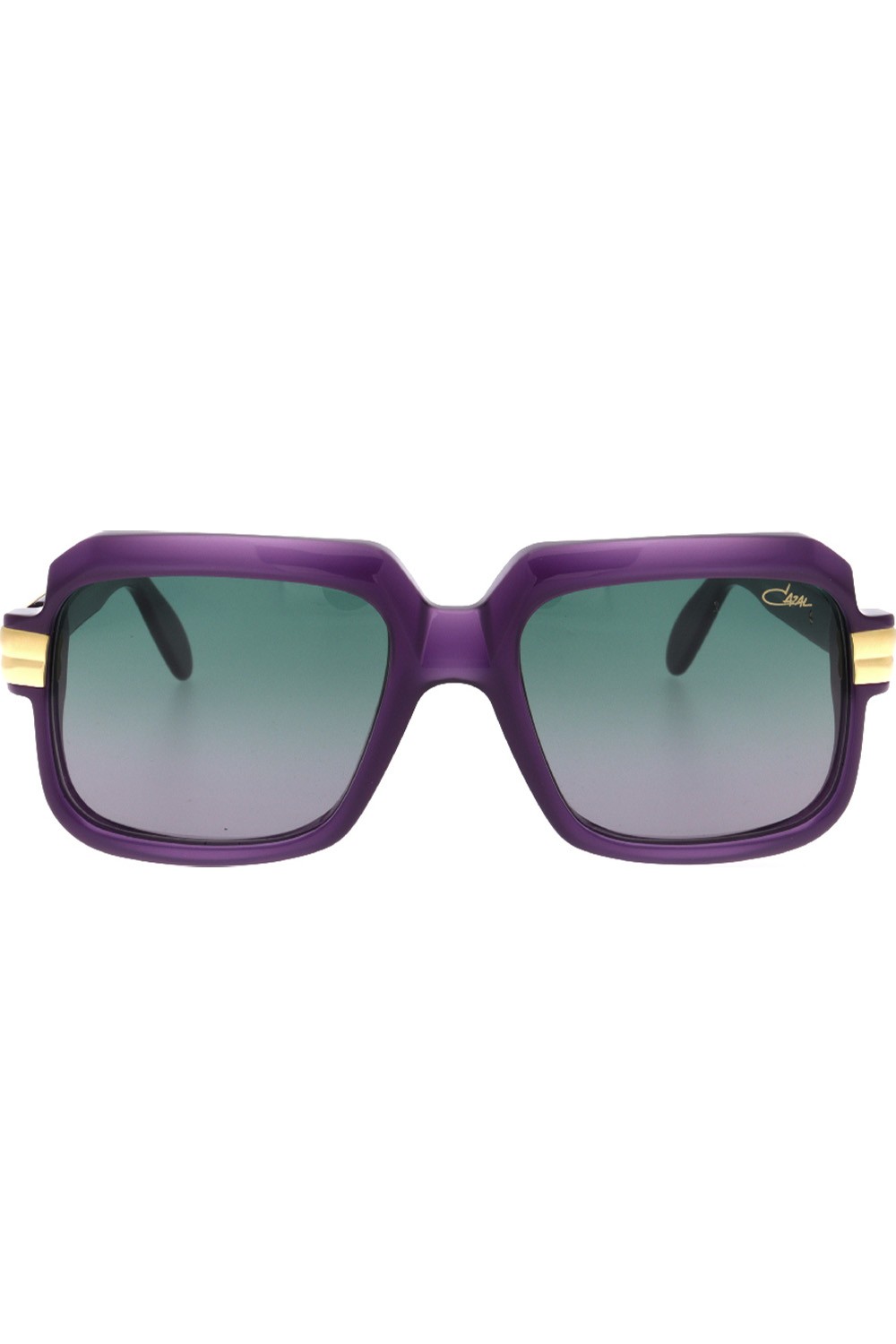 Cazal - Occhiali da sole in celluloide squadrati unisex viola  - 607/3 016