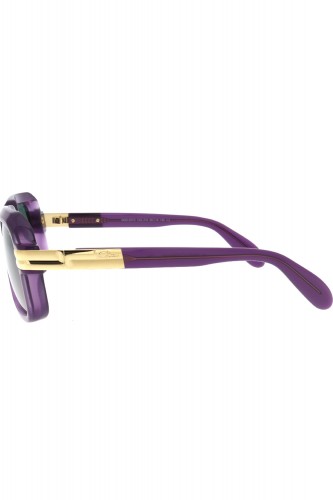 Cazal - Occhiali da sole in celluloide squadrati unisex viola  - 607/3 016