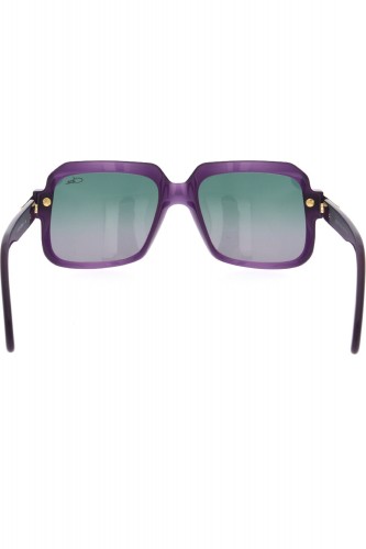 Cazal - Occhiali da sole in celluloide squadrati unisex viola  - 607/3 016