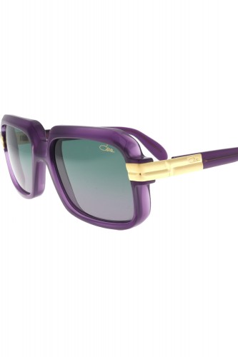Cazal - Occhiali da sole in celluloide squadrati unisex viola  - 607/3 016