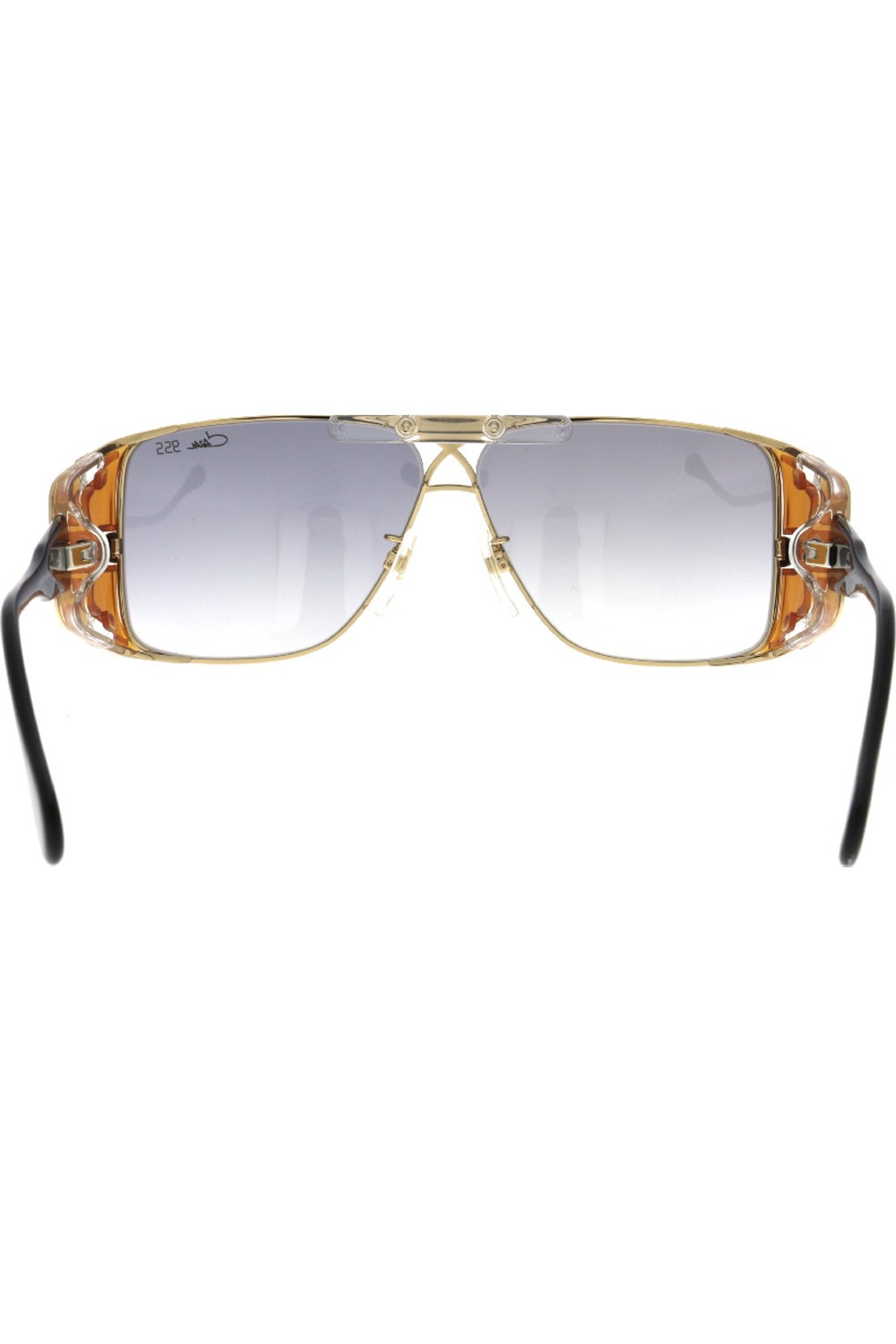 Cazal - Occhiali da sole in metallo squadrati per uomo nero - 955 010