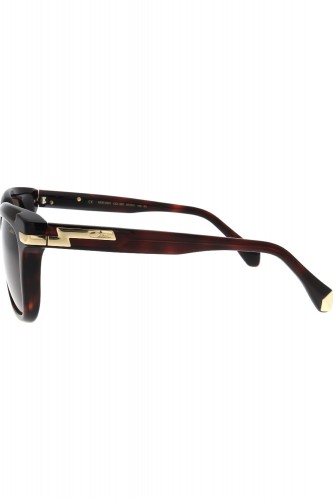 Cazal - Occhiali da sole in celluloide squadrati unisex tartarugato - 8501 002