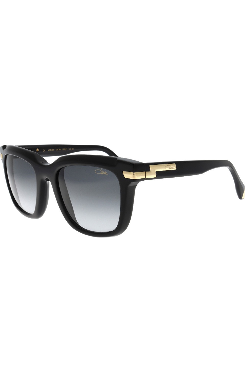 Cazal - Occhiali da sole in celluloide squadrati unisex nero - 8501 001