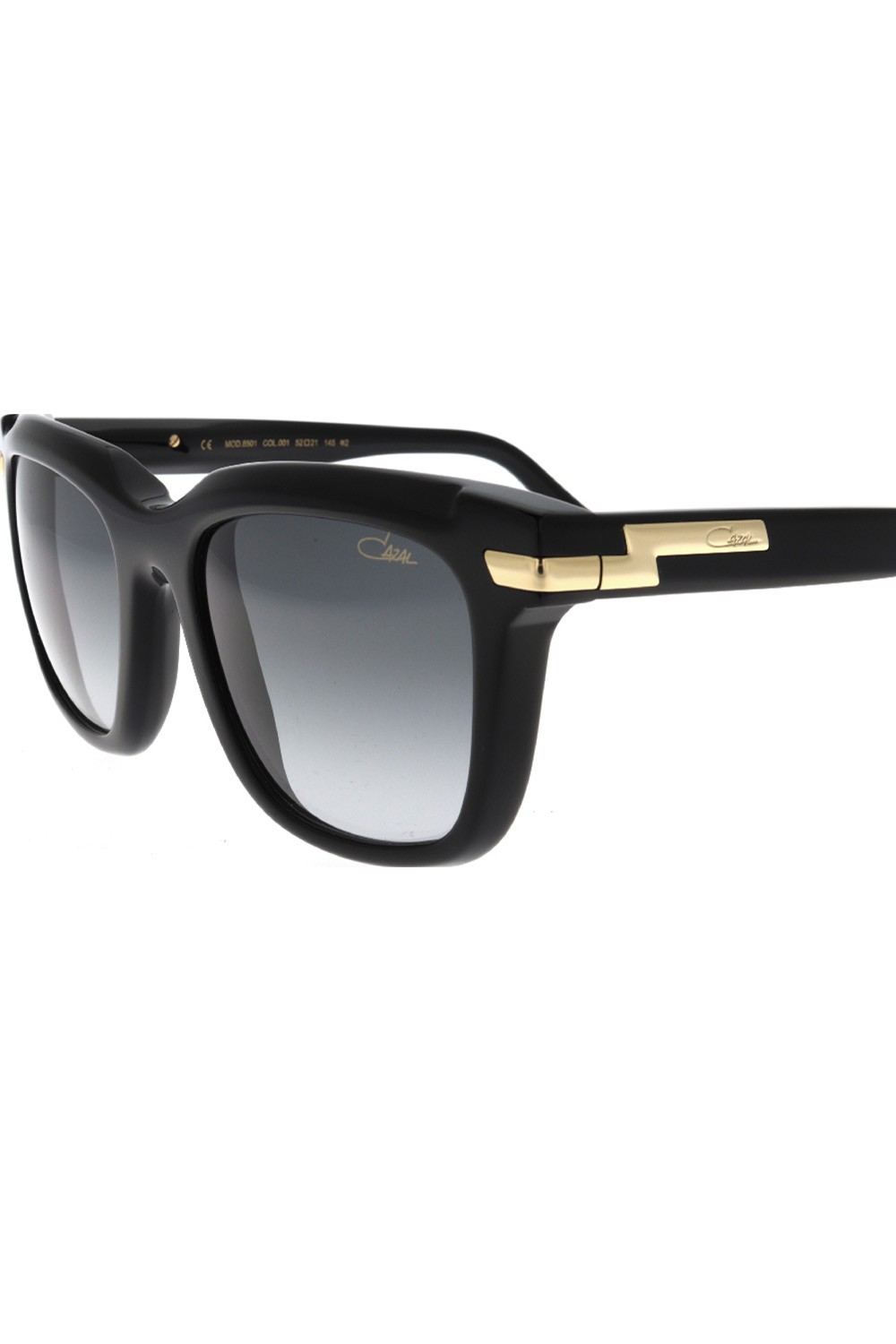 Cazal - Occhiali da sole in celluloide squadrati unisex nero - 8501 001