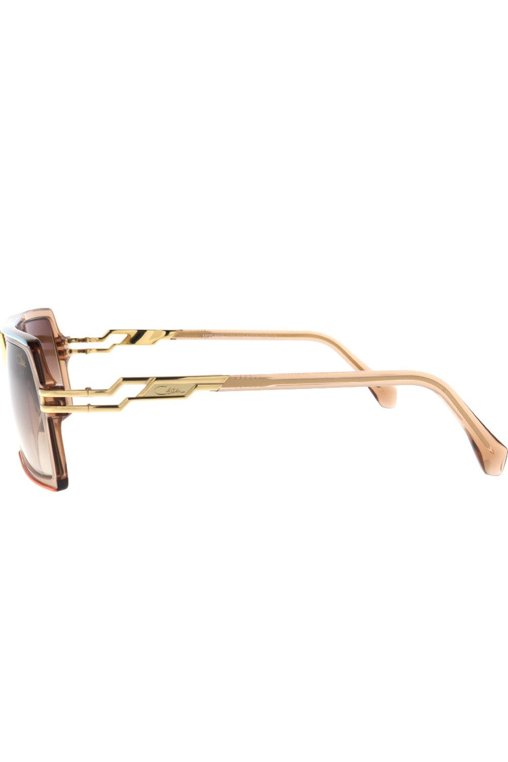 Cazal - Occhiali da sole in celluloide rettangolari unisex marrone - 8509 002