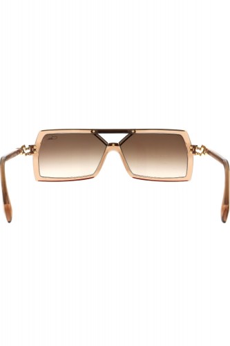 Cazal - Occhiali da sole in celluloide rettangolari unisex marrone - 8509 002