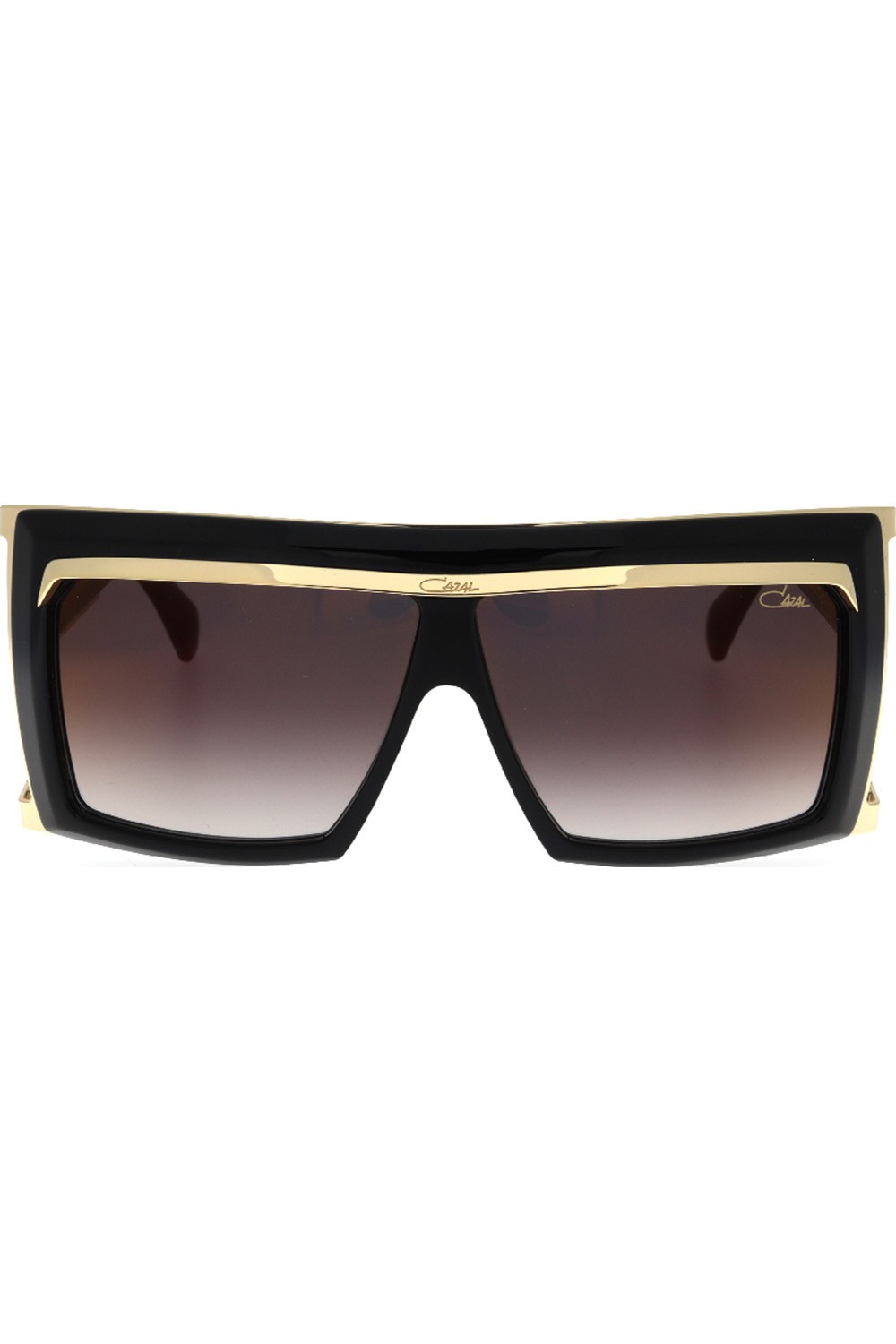 Cazal - Occhiali da sole in celluloide squadrati unisex nero - 300 001