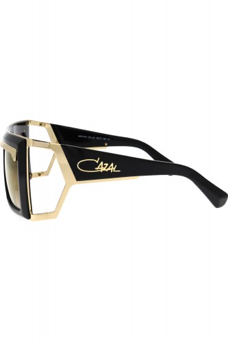 Cazal - Occhiali da sole in celluloide squadrati unisex nero - 300 001