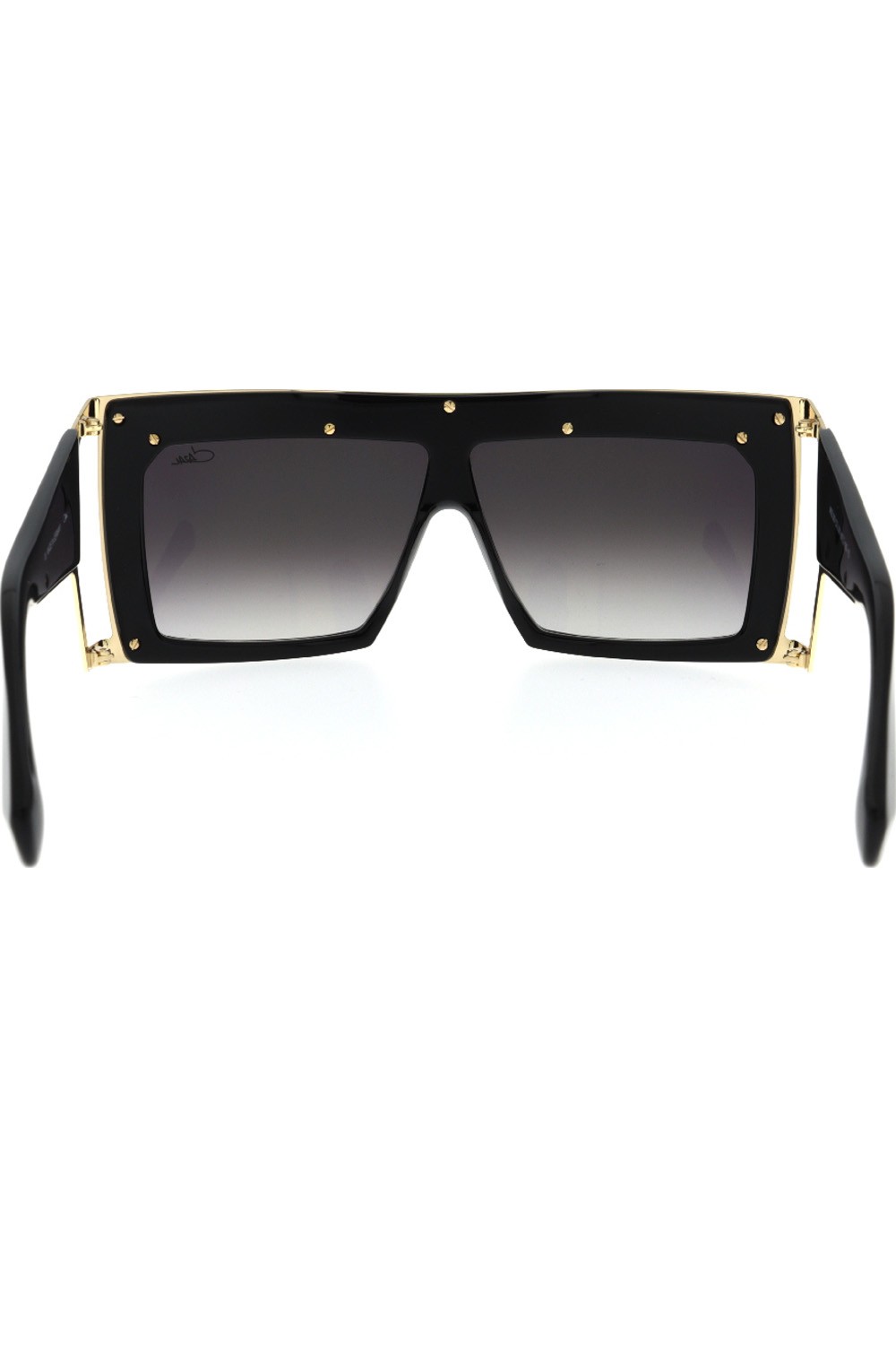 Cazal - Occhiali da sole in celluloide squadrati unisex nero - 300 001