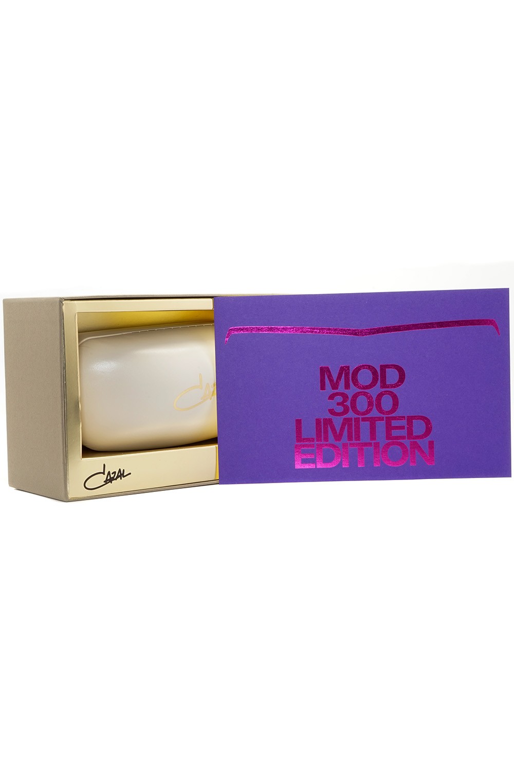 Cazal - Occhiali da sole in celluloide squadrati unisex nero - 300 001