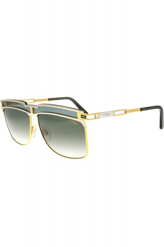 Cazal - Occhiali da sole in metallo squadrati unisex oro - 003 002