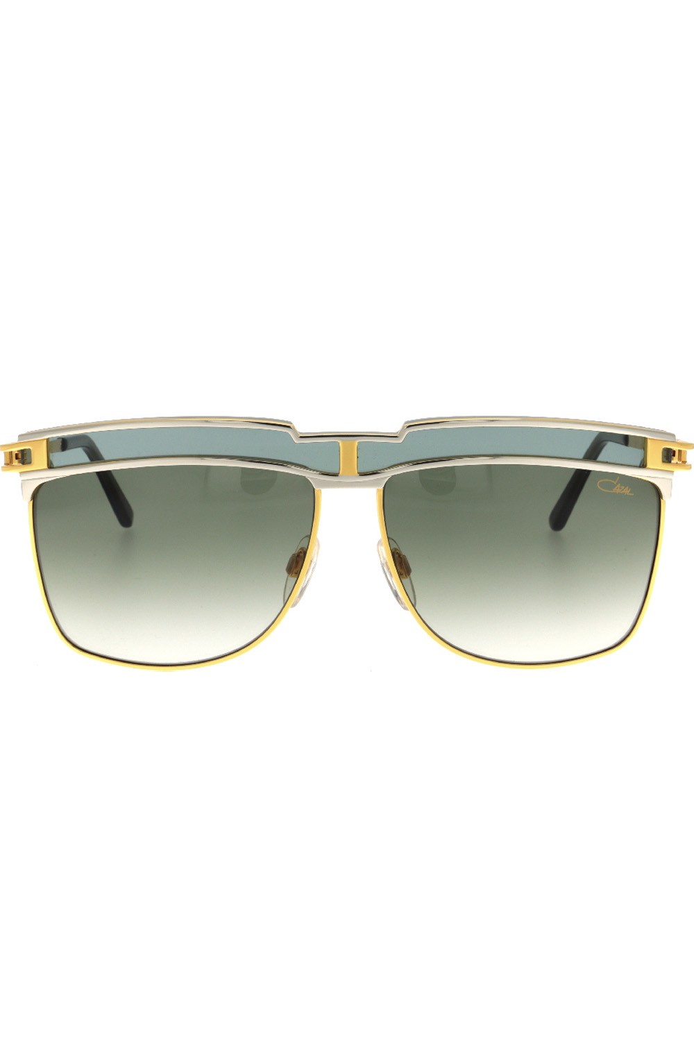 Cazal - Occhiali da sole in metallo squadrati unisex oro - 003 002