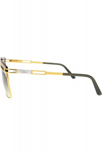 Cazal - Occhiali da sole in metallo squadrati unisex oro - 003 002