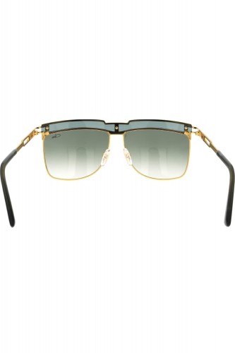 Cazal - Occhiali da sole in metallo squadrati unisex oro - 003 002