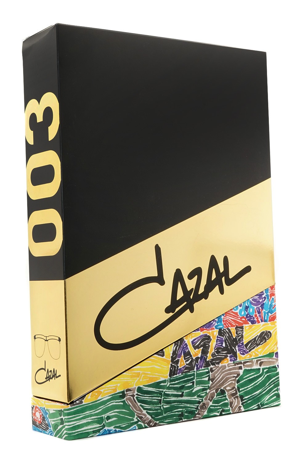 Cazal - Occhiali da sole in metallo squadrati unisex oro - 003 002