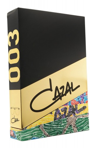 Cazal - Occhiali da sole in metallo squadrati unisex oro - 003 002