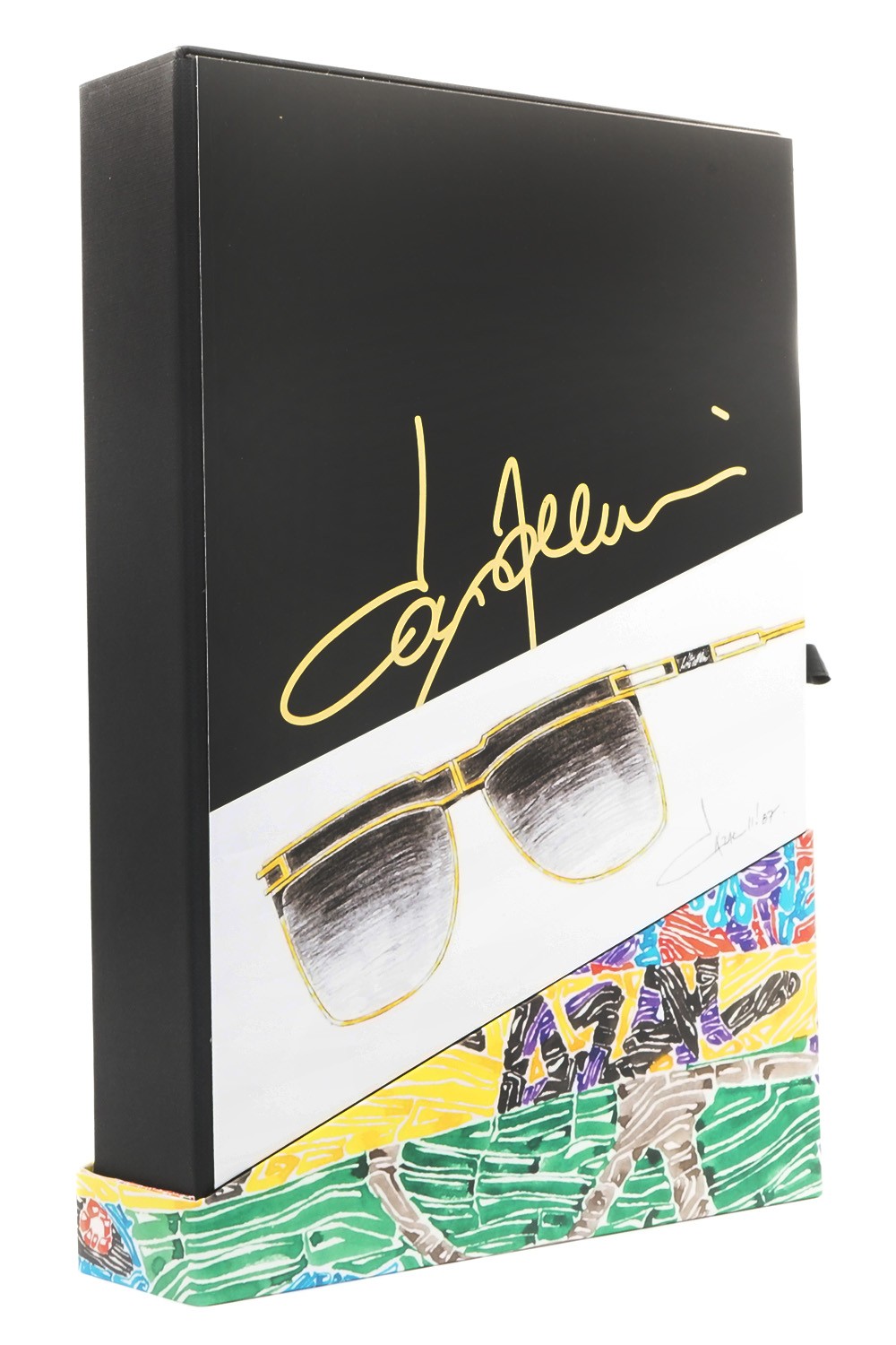 Cazal - Occhiali da sole in metallo squadrati unisex oro - 003 002