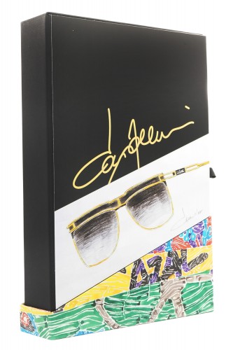 Cazal - Occhiali da sole in metallo squadrati unisex oro - 003 002