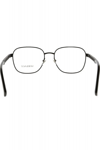 Versace - Occhiali da vista in metallo squadrati per donna nero - 1290 1261